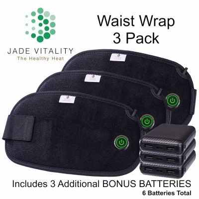 Jade Vitality Launch Special - 3 Battery Powered Waist Wraps Plus 3 Extra Batteries